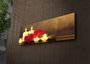 Wallity Cuadro Decorativo en Lienzo Iluminado con LED 30x90 cm Multicolor